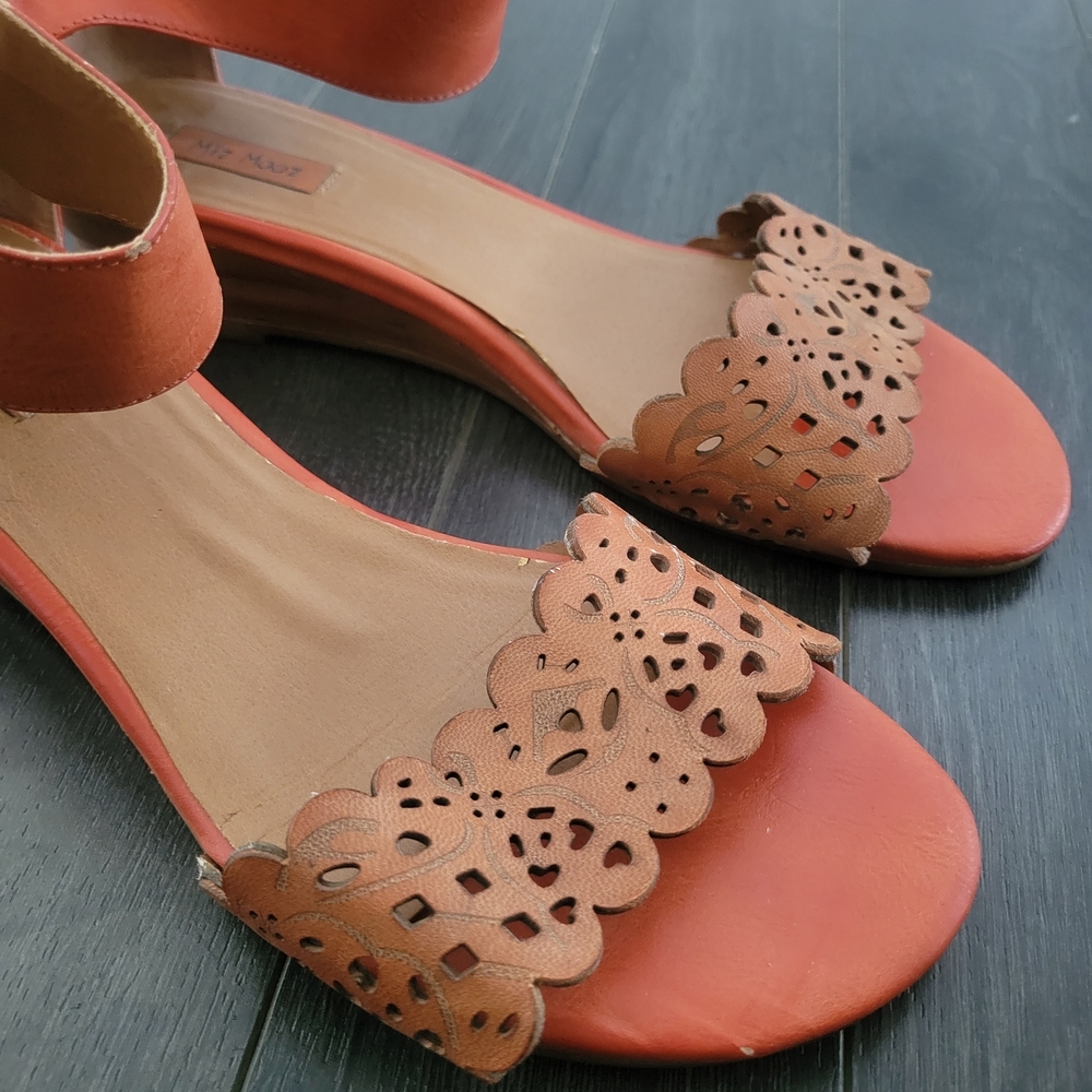 MIZ MOOZ ' The Mave ' Open-toe Perforated Leather Sandals US Size 10 - Picture 3 of 7